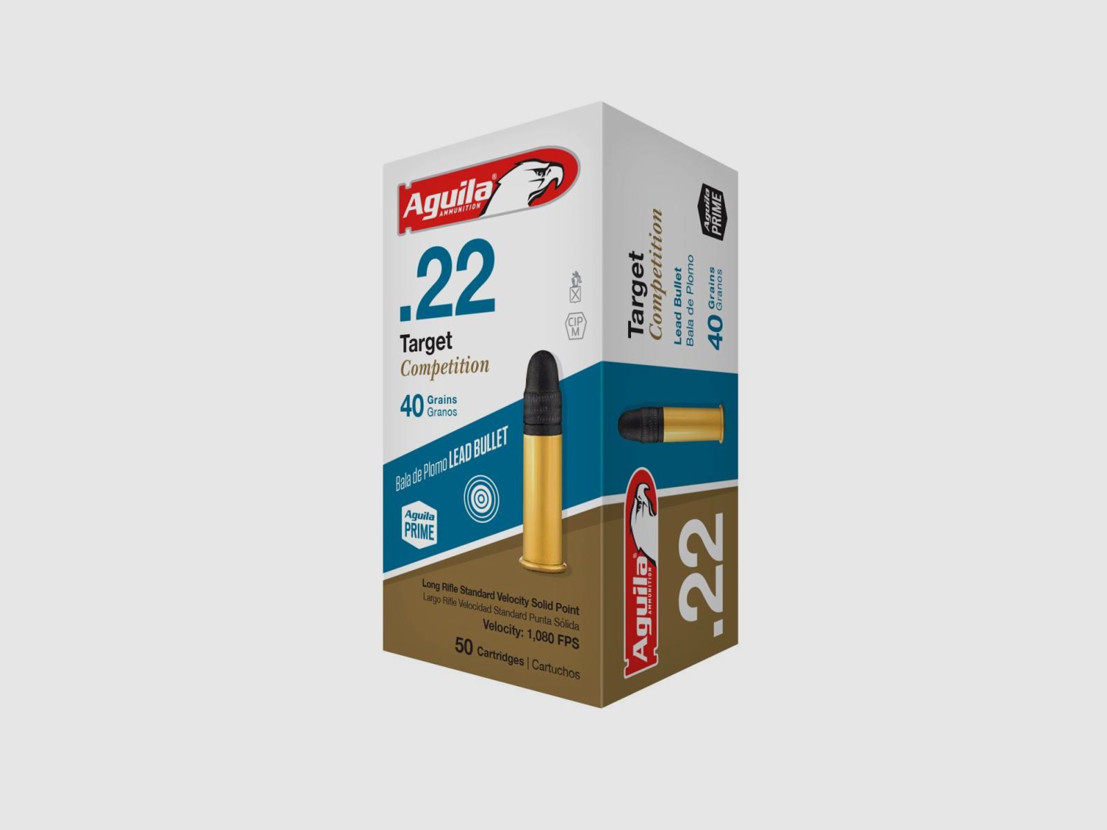 Aguila Target Competition .22 LR 40GR LRN 50 cartucce