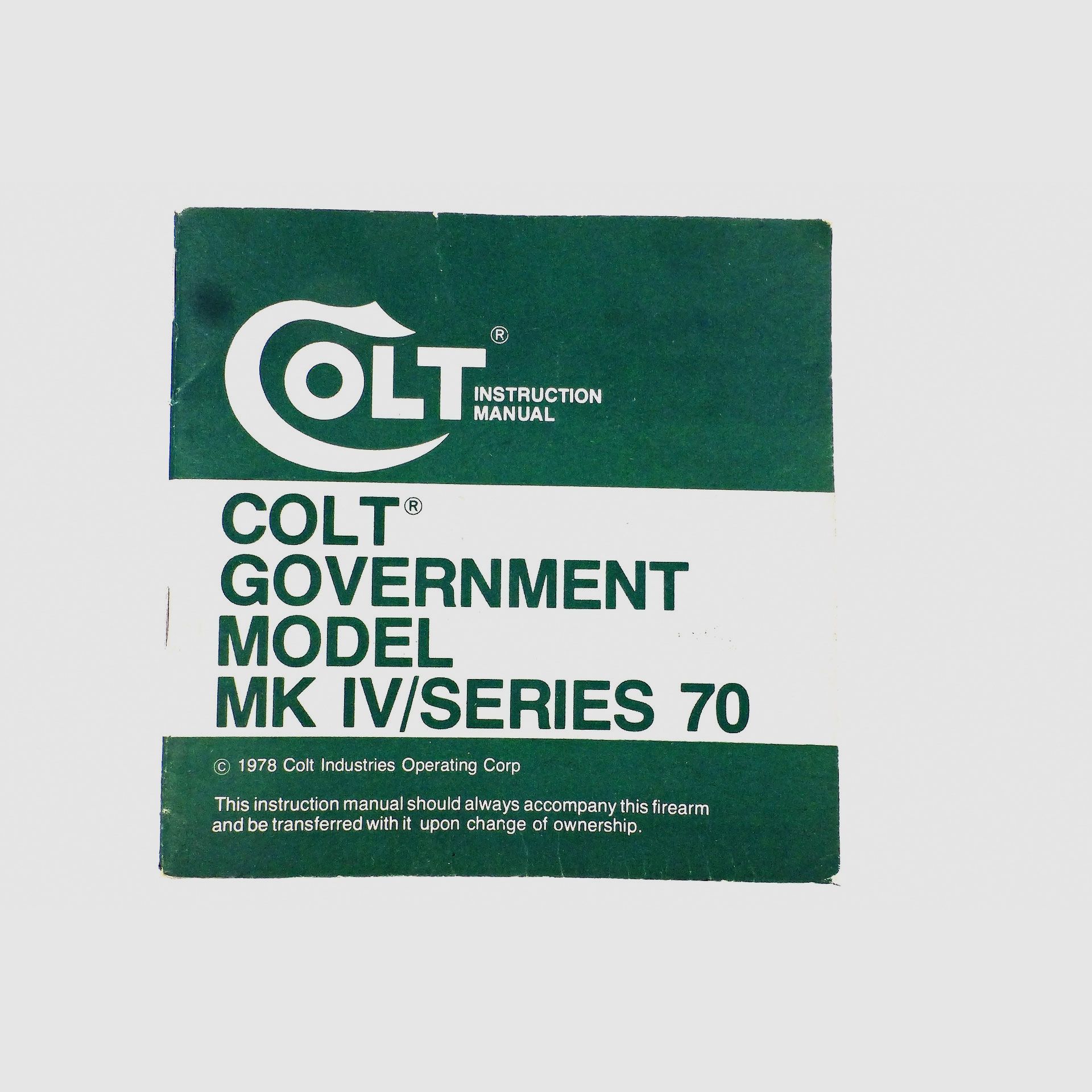 Bedienungsanleitung COLT „Government“, Bild 1 von 2