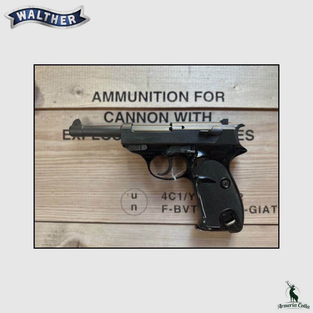 Walther Pistolet Semi-Automatique mod. P38 cal. 9×21 *UTILISÉ*