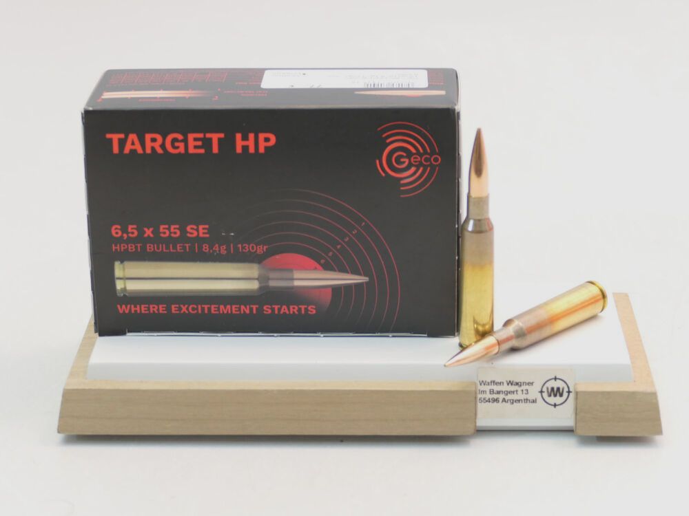 Geco Target HP 8,4g / 130grs, A50 6,5x55