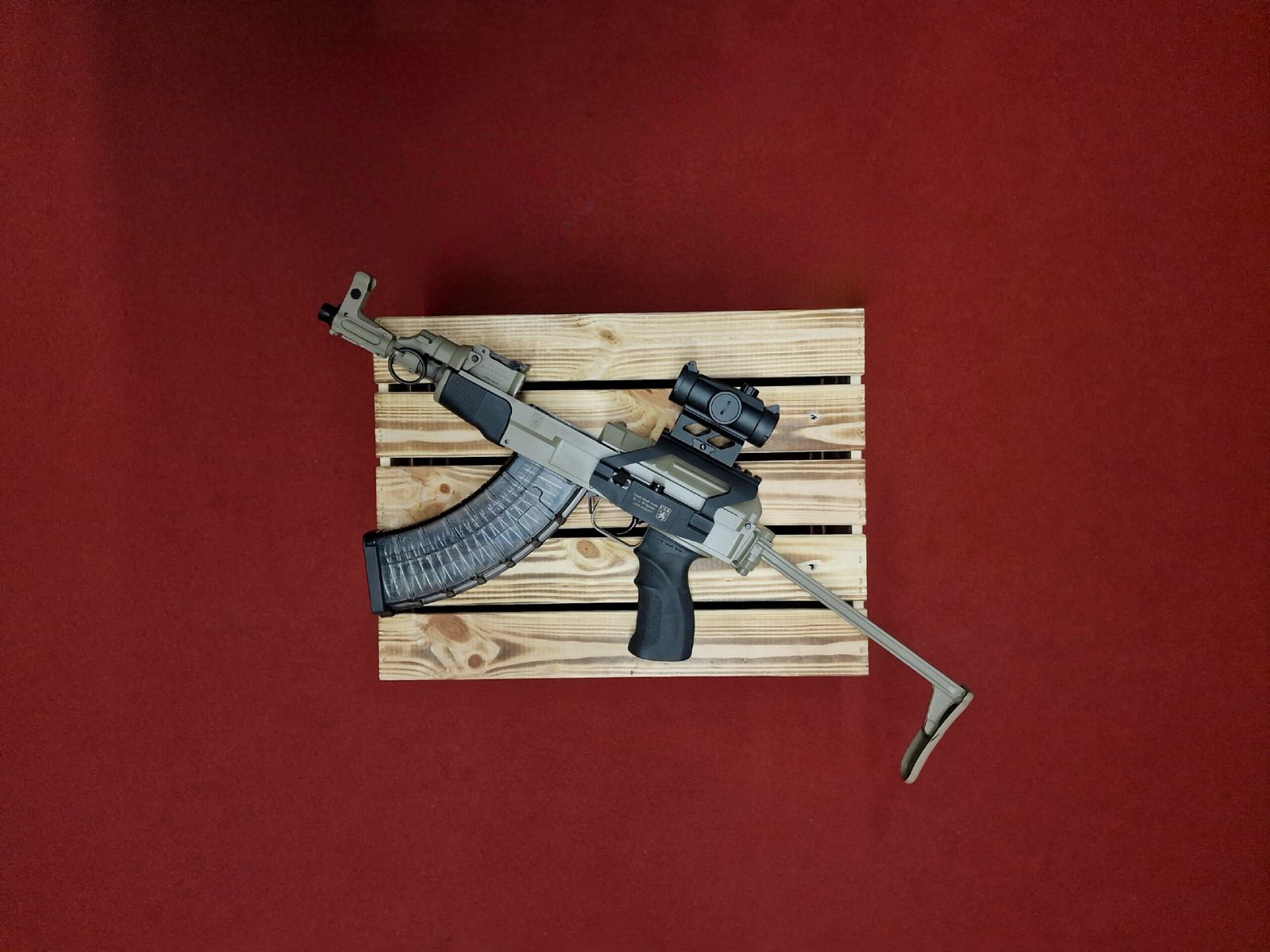 CSA – semi-automatisch / VZ58 Sporter Compact / 7.62x39 / met klapkolf / TAN