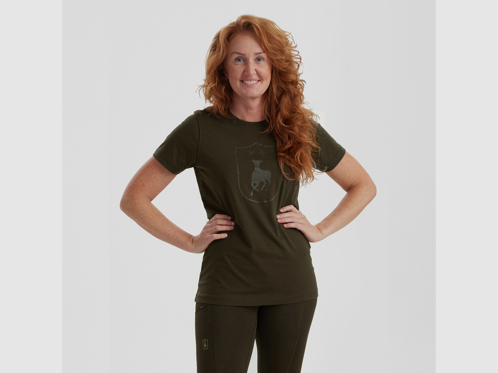 Lady Logo T-Shirt - Fallen Leaf – Kleidergröße Damen: 38