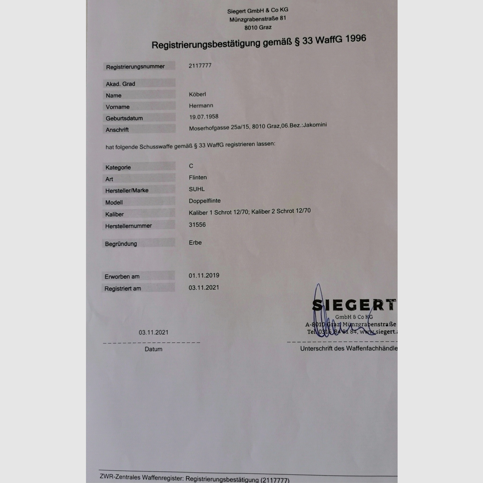 Schrott Flinte 