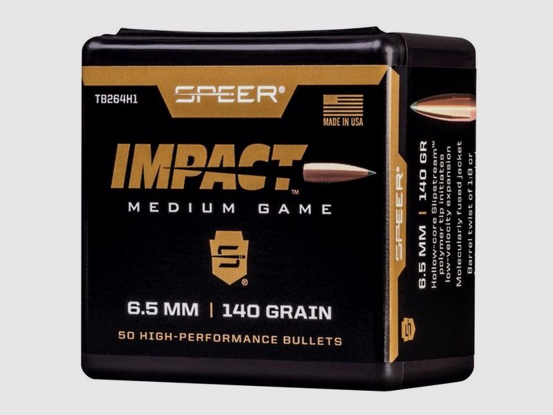 Speer bullet 6.5mm/.264 140GR Impact 50 pieces