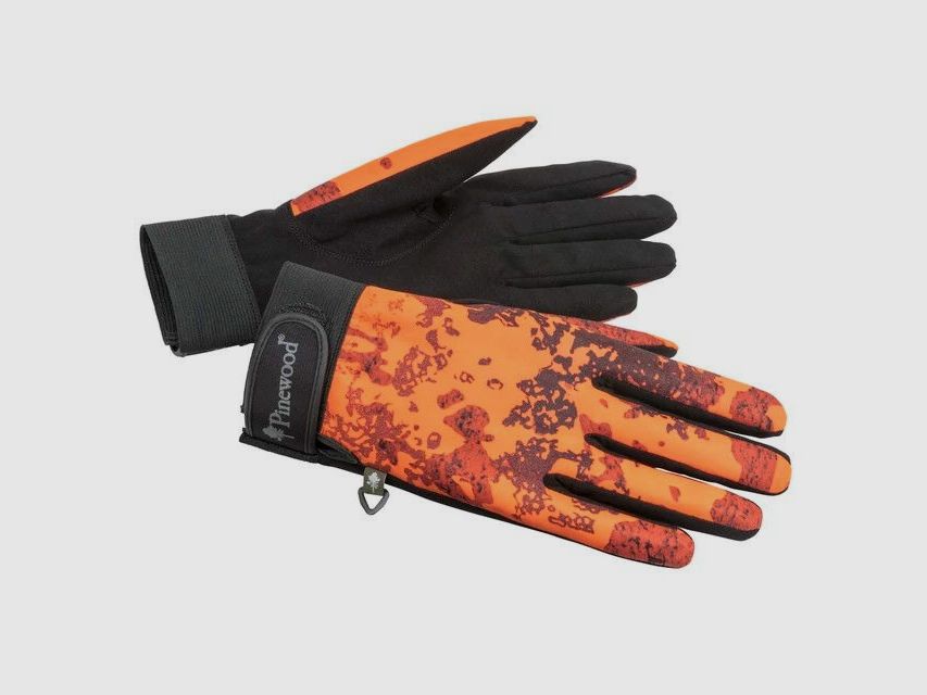Gants Pinewood Thüringen Camou Strata Blaze/Noir 6(Taille XS)