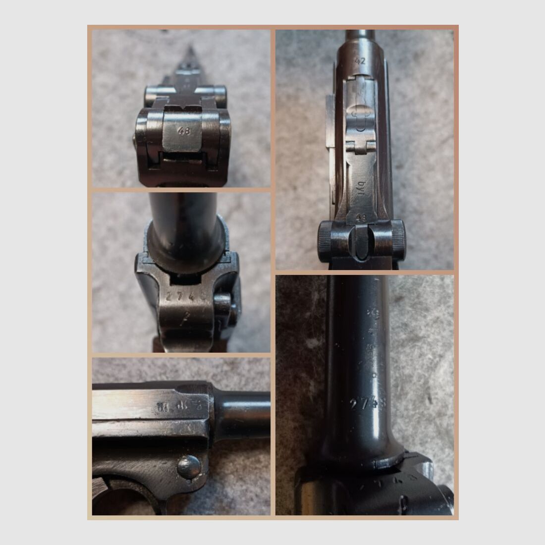 Mauser Code byf 42 Mod. P.08 nummerngleich* schöner Zustand