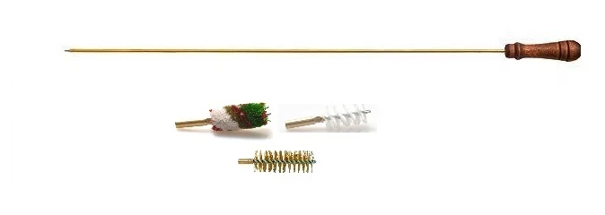 Langer Messing-Putzstock mit 3 Bürsten, Kal. 54, für Vorderlader Łuszczek