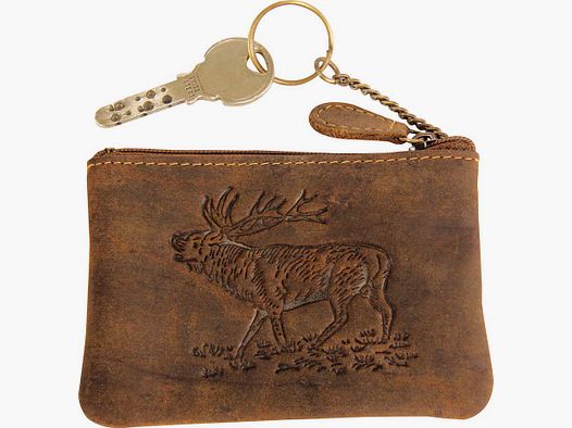 Leather key pouch