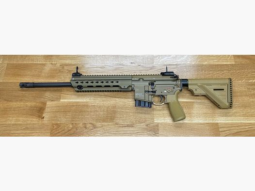 Heckler & Koch MR223 A3 Slim-Line 16,5" Lauf - halbautom. Büchse .223Rem Farbe sandfarben RAL8000 - System HK416 - sportlich zugelassen!