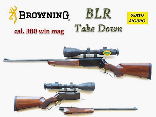 BROWNING BLR Take Down Magnum Kal.300 Win Mag - gebraucht R.16941