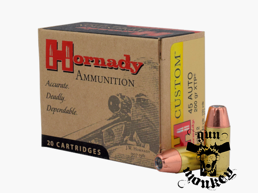 Hornady pistol ammunition cal. .45 ACP XTP 12.98 g/200 gr, pack of 20 (9112)