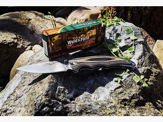 Forest and woods knife folding knife Gent Satin G10 191867