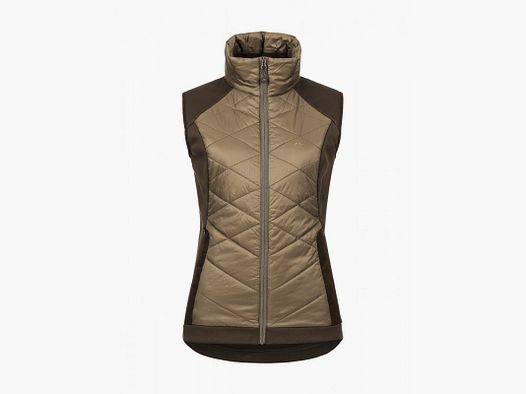 Damen Fleece Weste Braun