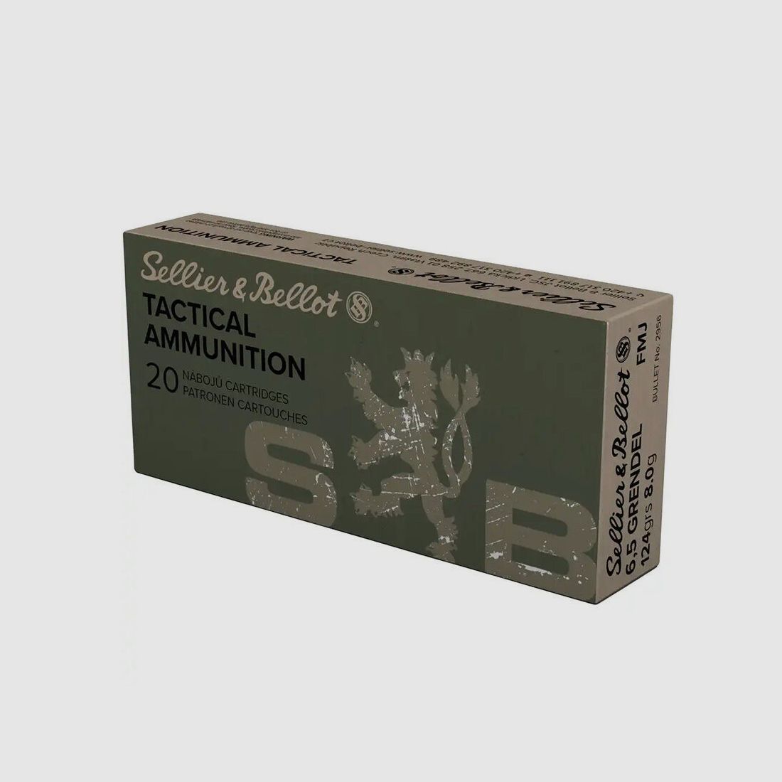Sellier & Bellot FMJ 8.0g/124grs 6.5mm Grendel