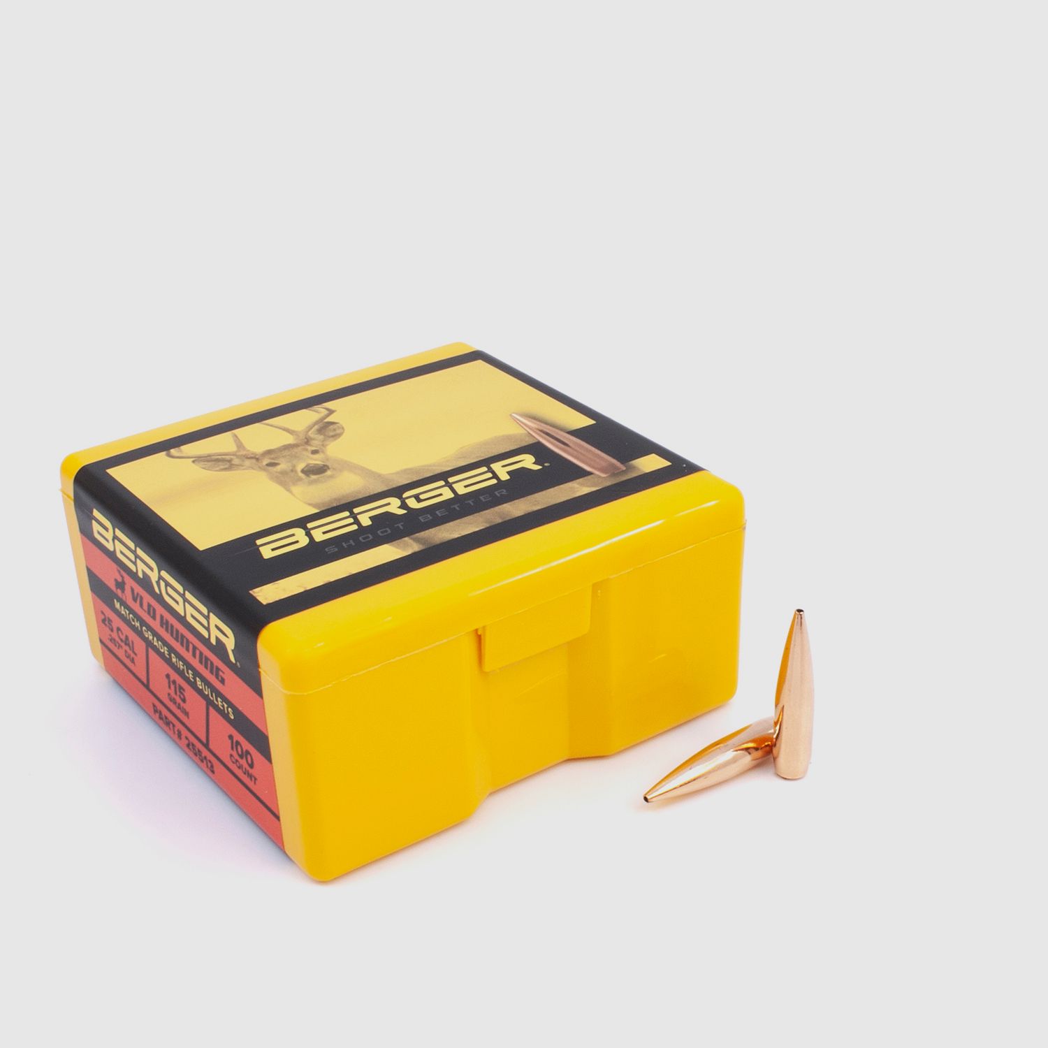 Proiettile Berger .25 VLD Hunting 115GR 100 Pezzi