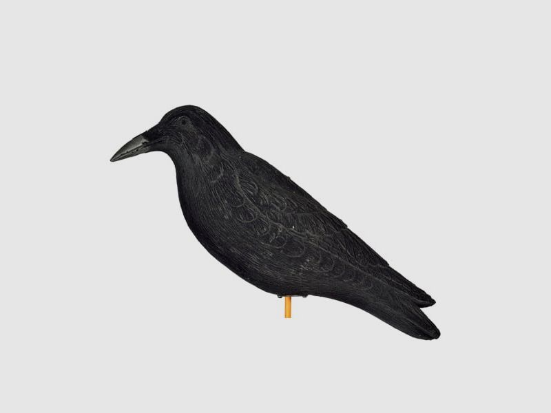 Corbeau oscillant floqué, 50 cm, image 3 sur 3
