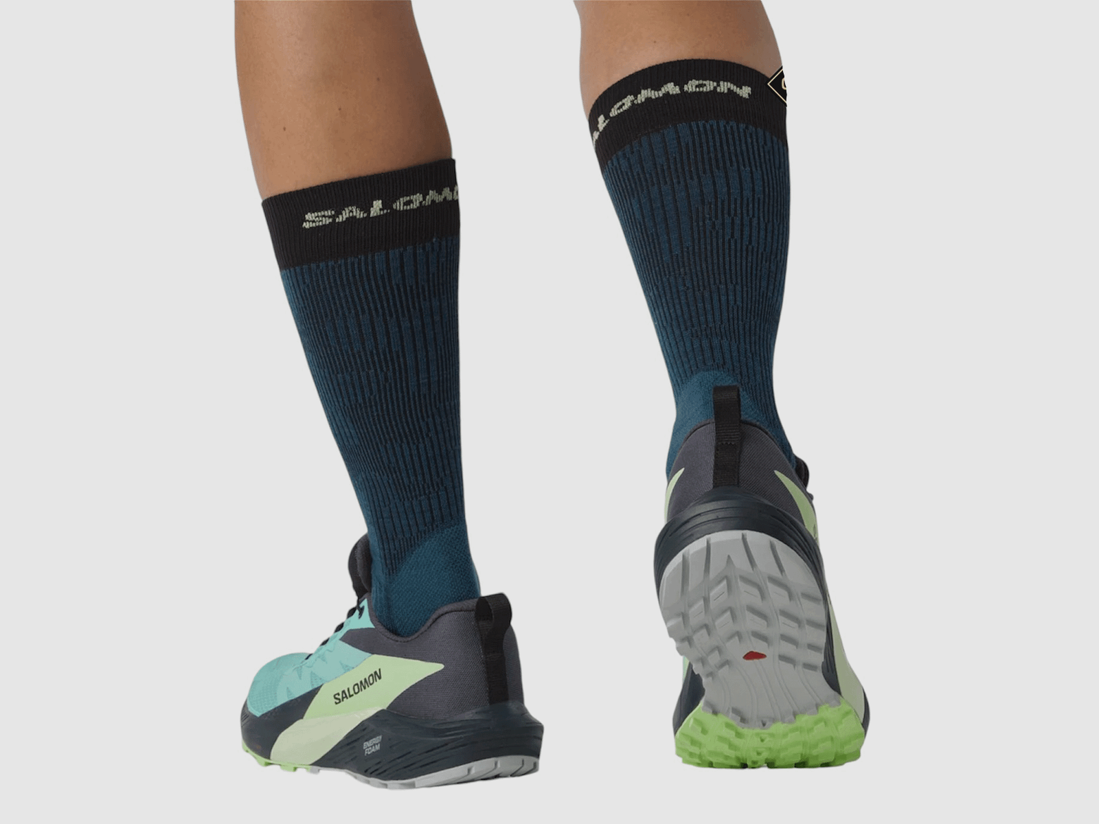 SALOMON – WOMEN – SENSE RIDE 5 GTX W Blue Radiance / Green Ash / India Ink, image 8 of 8