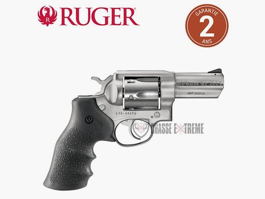 Revolver RUGER GP100 Edelstahl Festvisier 3" Kaliber 357 Mag