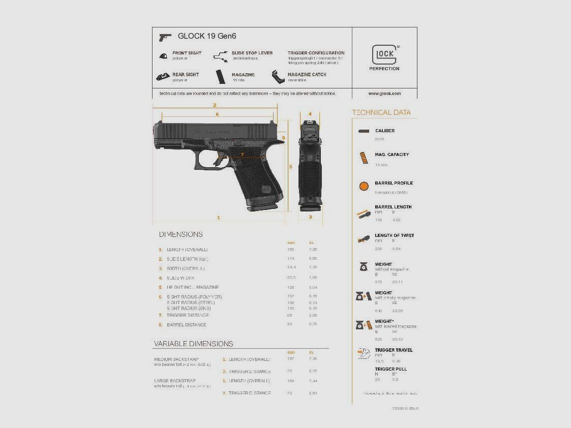 GLOCK 19 Gen 6 OR 9x19mm, Bild 3 von 24