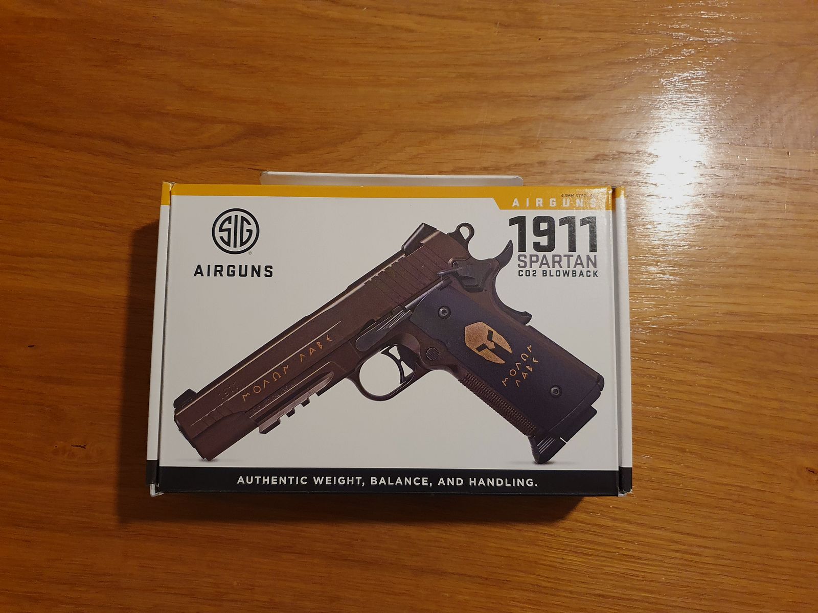 Sig Sauer 1911 Spartan Co2-Version 4,5 mm Stahl-BB, wie neu mit OVP