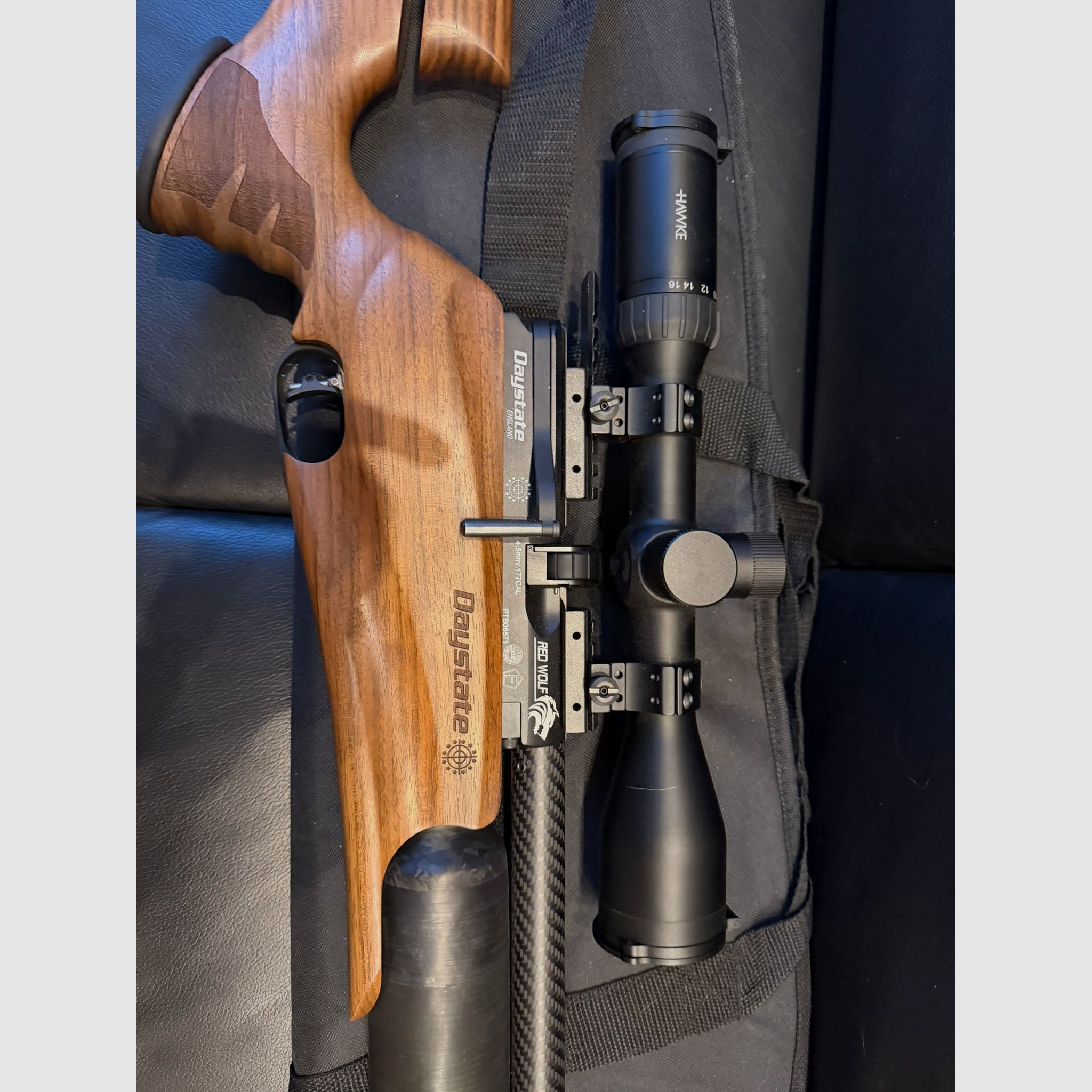 Daystate Red Wolf 4,5, Hawke Airmax 30 WA scope 4-16x50 SF, image 6 sur 12