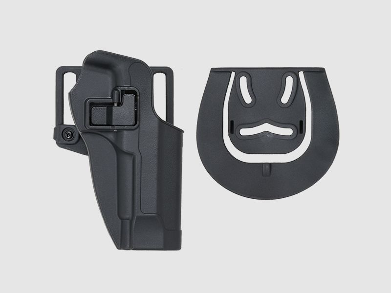 Quick-Draw Pistol Holster with Locking Mechanism for M9 - Black [CS]