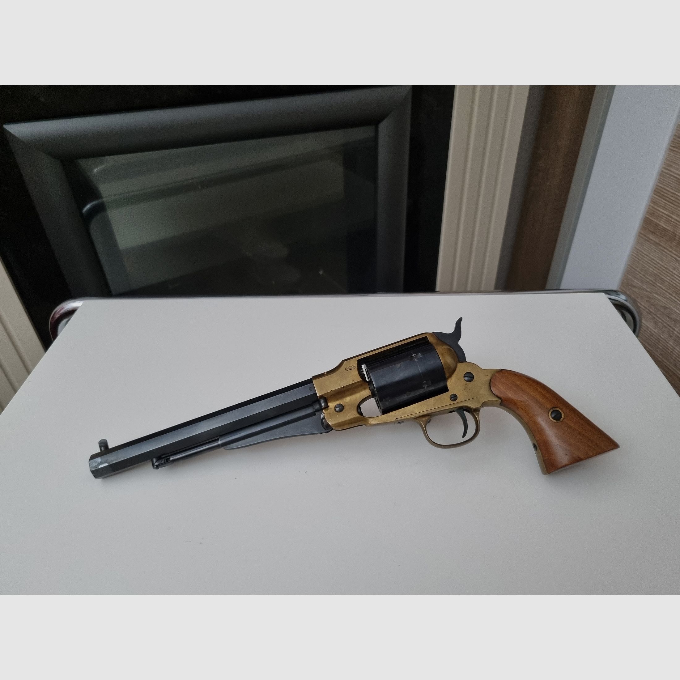 Western Remington New Army 9mm Knall Seltener Neumann Umbau PTB 304