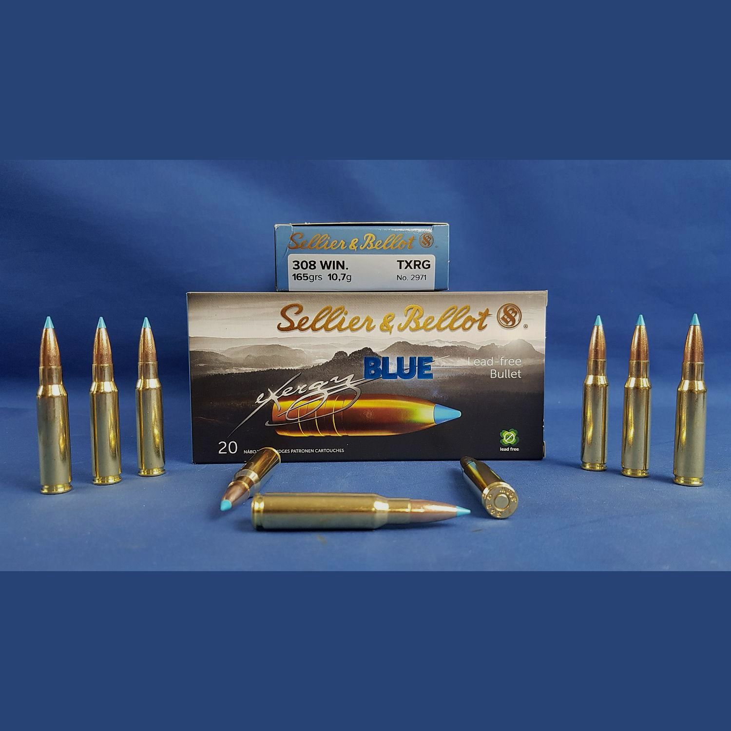Sellier&Bellot .308 Win. TXRG blue 165grs. 10,7g