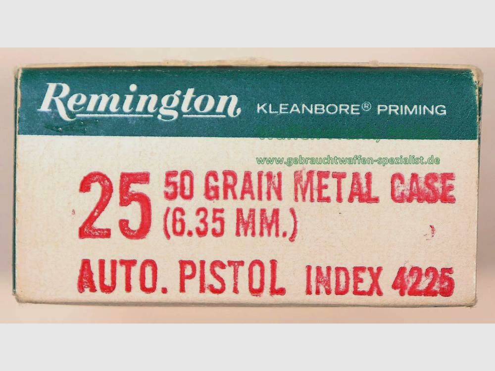 Remington - USA Pistolenpatronen .25 ACP/6,35 mm