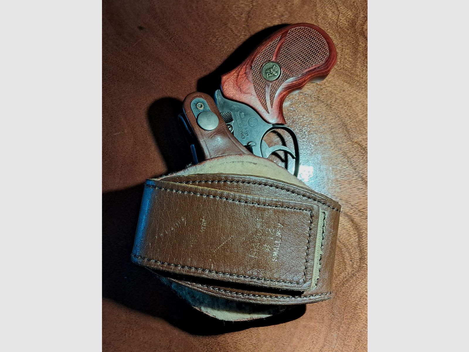 Bianchi  /   Bein  /  Knöchel holster   aus Leder  