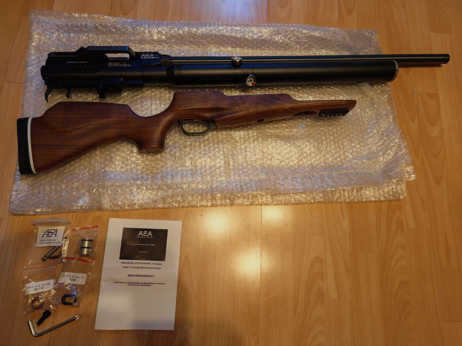 GoGun AEA Zeus F-Serie air rifle / PCP rifle | caliber .68 | like new & never used!