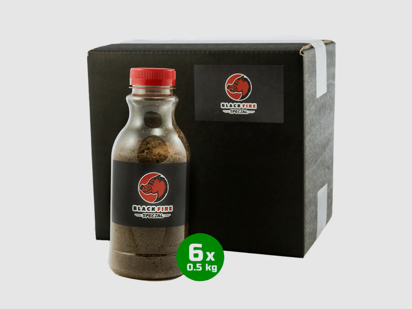 Pack mit 6 Flaschen Aroma Black Fire Spezial, Bild 1 von 4