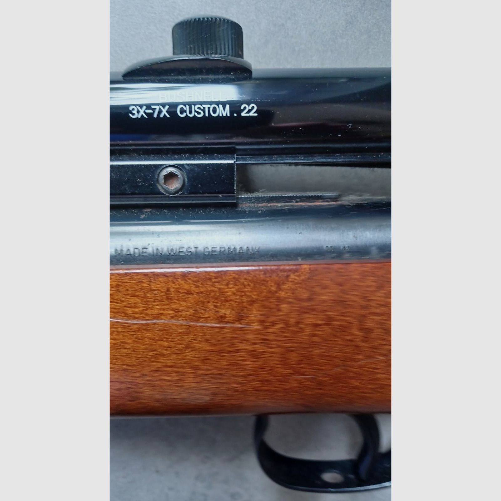 DIANA fucile ad aria compressa modello 35, anno 08/1982, cannocchiale Bushnell 3X-7X Custom.22