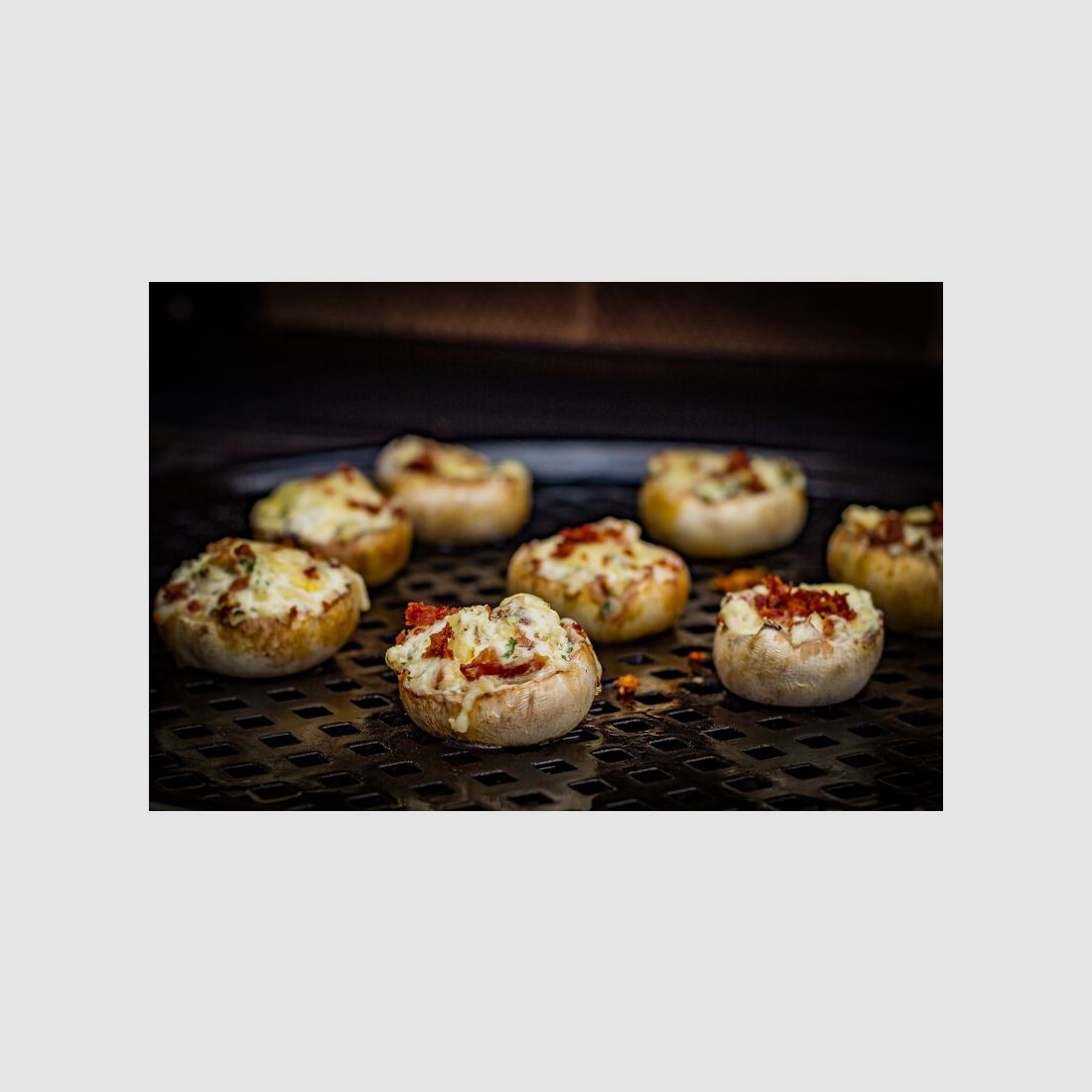 Grillfürst Pizza- und Brotbackblech, Gemüsetopper 40 cm