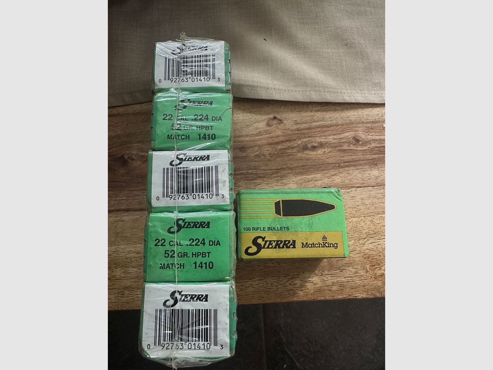 Sierra Matchking Geschosse 6x 100Stück 52GR