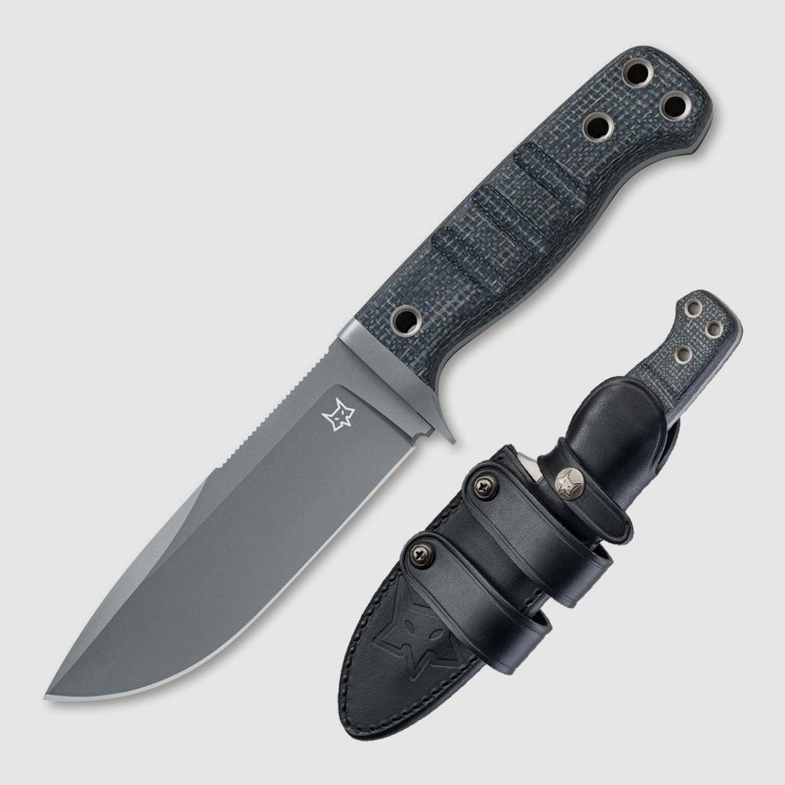 FX-103 MB Outdoor-Messer mit hochwertiger Lederscheide