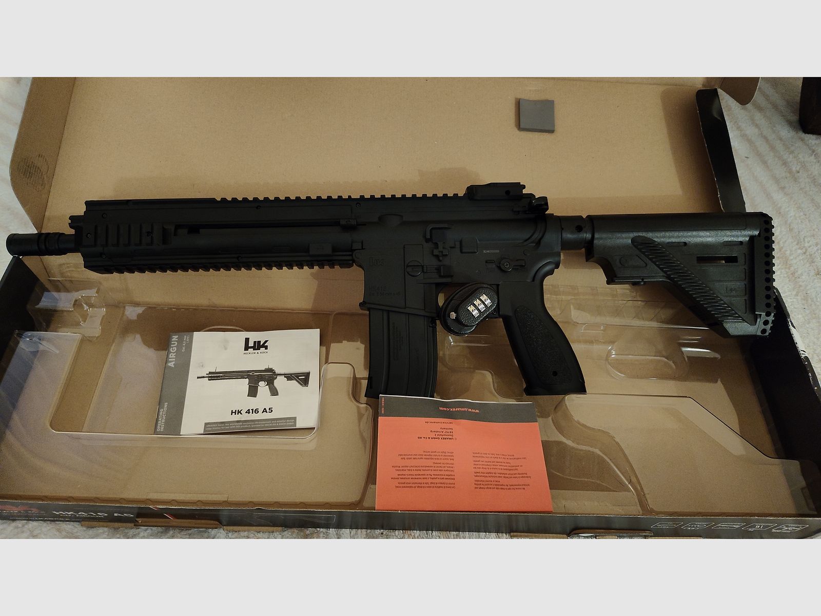 Heckler&Koch HK416 A5 CO2 Kal. 4,5 mm Stahl BB inklusive Zubehör