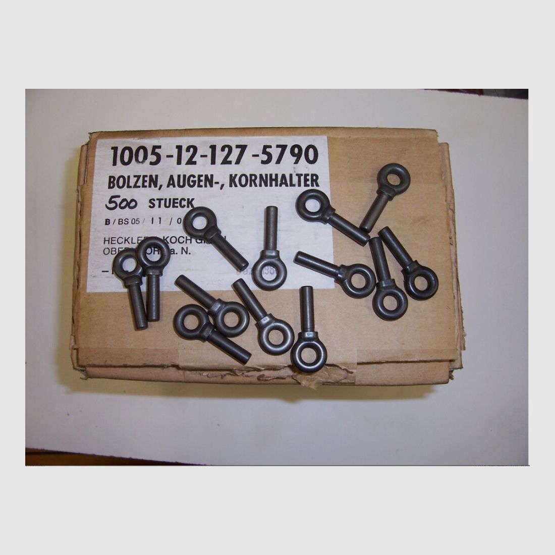 Pernos, soporte de ojo, soporte de grano NUEVO para G3 H&K Heckler und Koch GmbH Oberndorf a.N.
