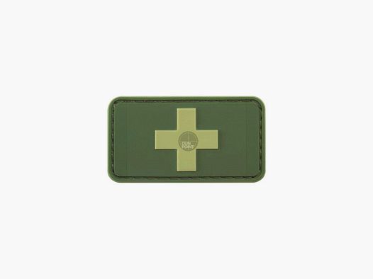 JTG Swiss Flag Rubber Patch-Forest