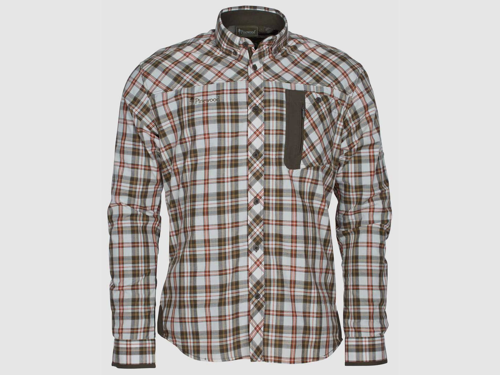 Pinewood Hemd Wolf Shirt Offwhite Brown