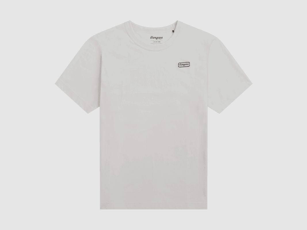 Bergans Logo T-shirt in Cotone Uomo Arctic White L