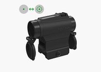 Holosun Reflexvisier HE515C-M-GR mit grünem Wechselabsehen: 2MOA Dot & 65MOA Circledot