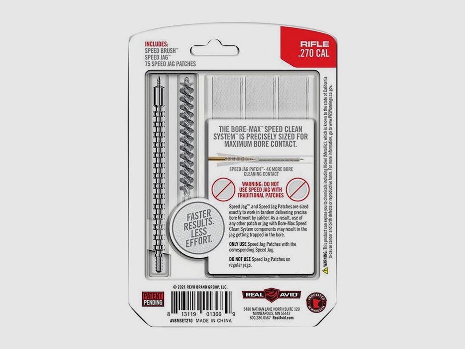 Real Avid Bore-Max Speed Clean Upgrade Set do kal. .270