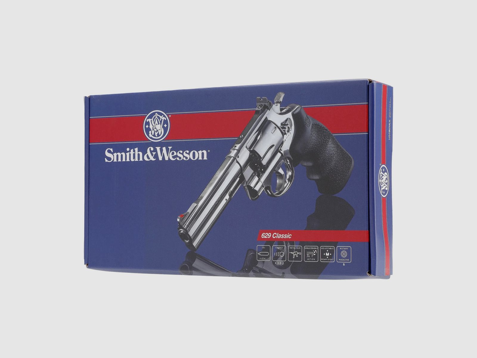 SMITH & WESSON 629 Classic 5 Zoll CO2 Rev. 4,5 mm (.177) Diabolo &lt; 3,0 J