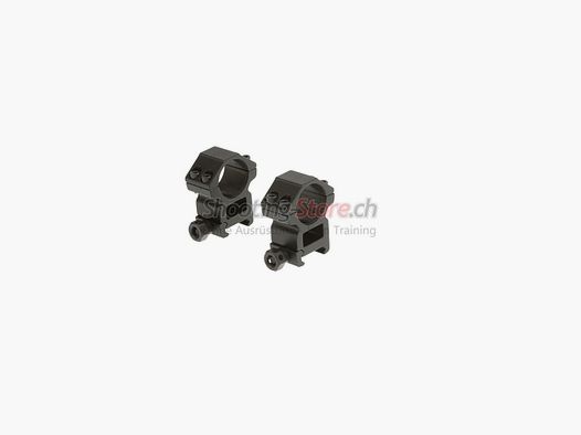 Leapers Anelli di Montaggio 25,4mm Alti Neri