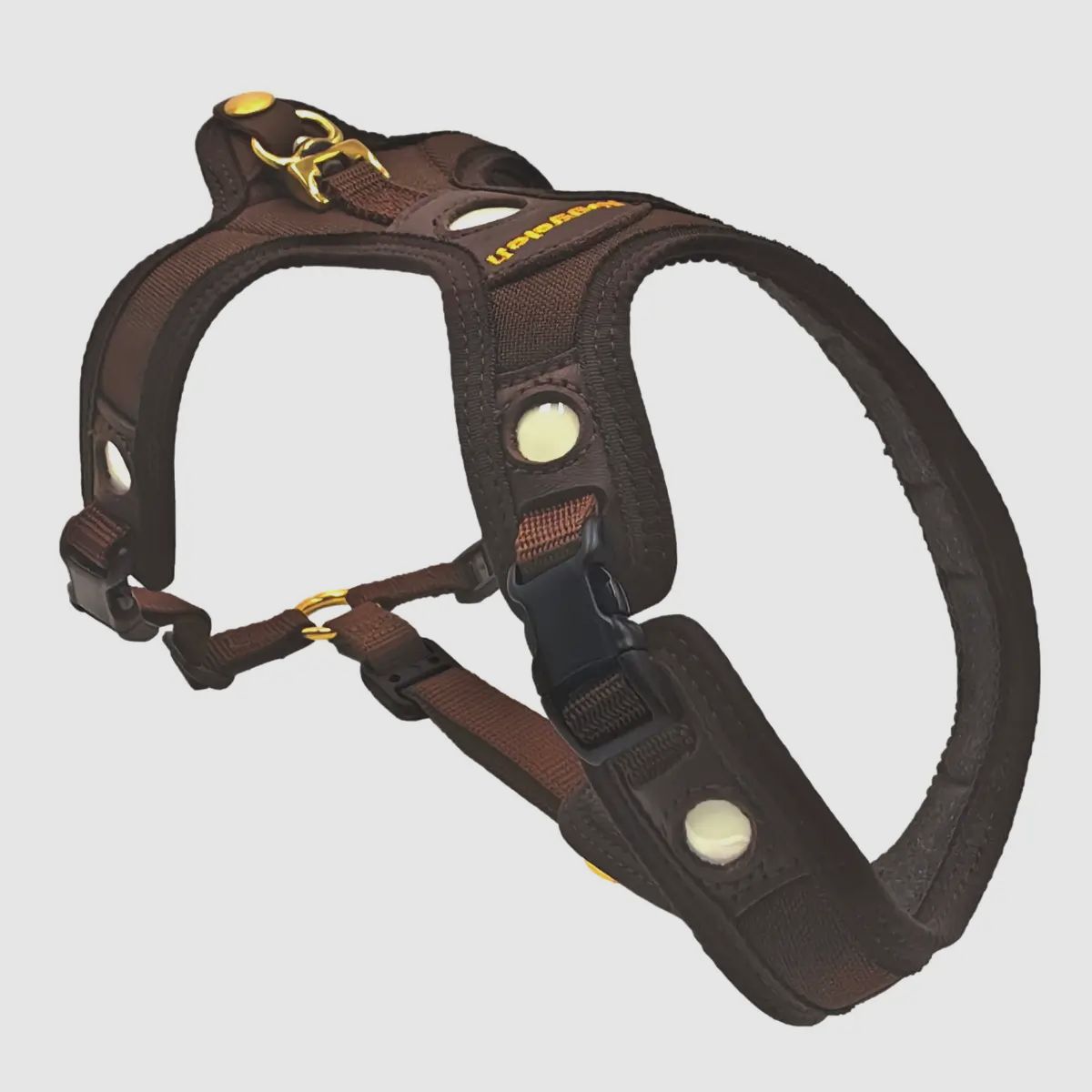 Niggeloh Imbracatura per cani Follow Light Lichtblick marrone