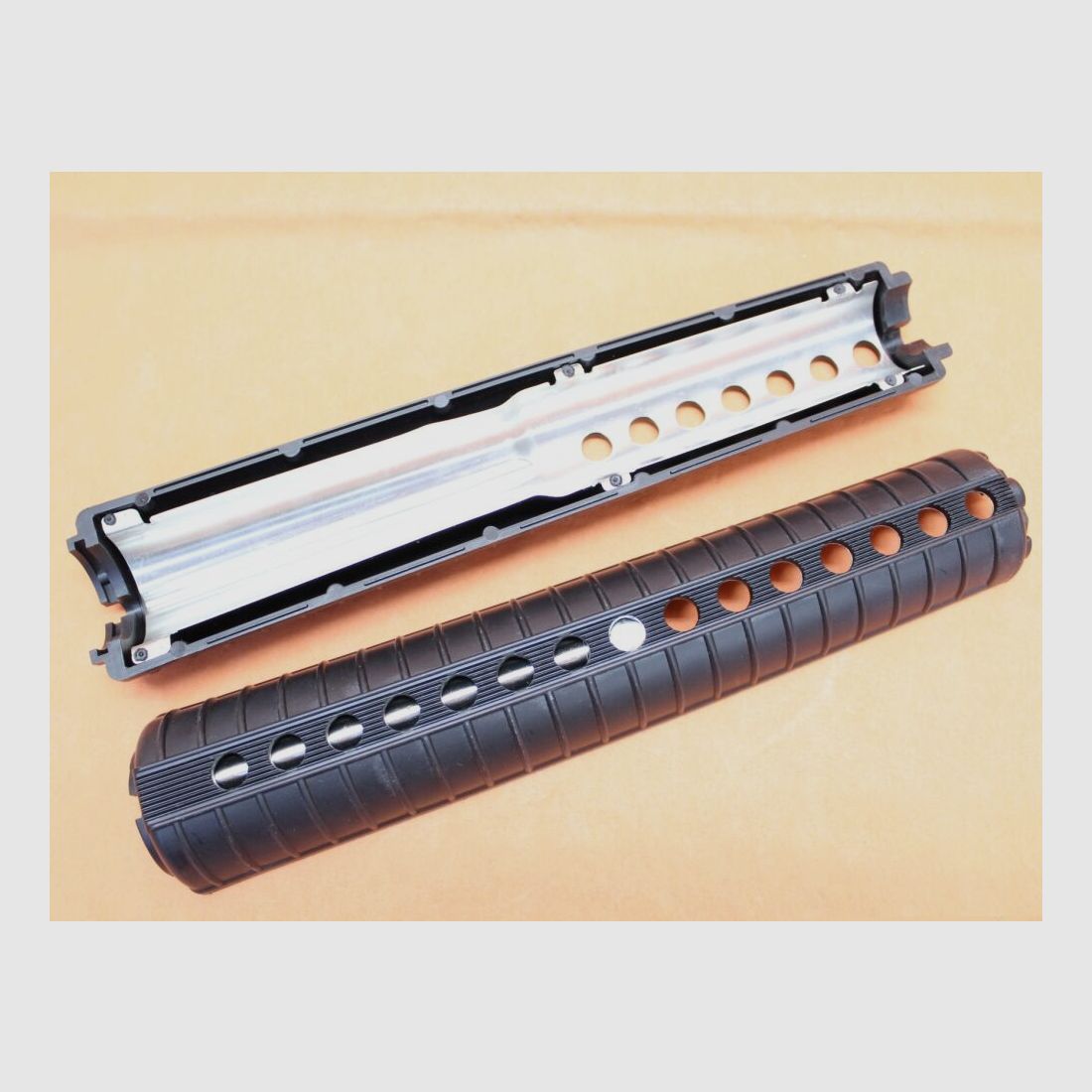 Unbekannt AR-15: Handguard A2 Rifle/ Standard-Length Model1 Polymer Black/ Handschutz Typ M16 f. 20" Lauf