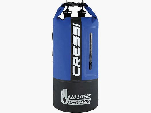CRESSI DRY PVC RUCKSACK 20L SCHWARZ / BLAU