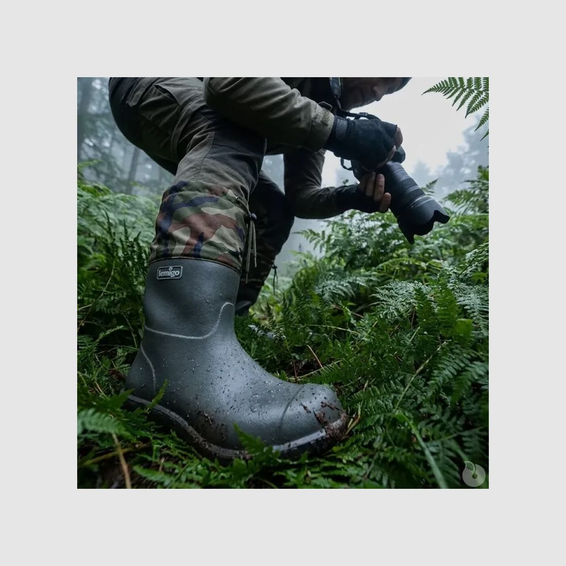 Lemigo Filcak 802 EVA und Filz schwarz/camo in Größe 41 bis 47, Bild 7 von 10
