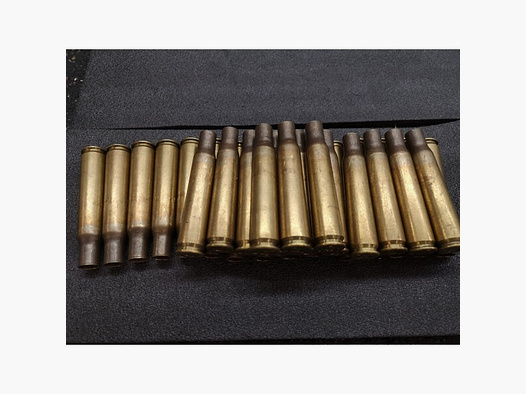 .50 BMG Hülsen mit Zünder 25 Stk.